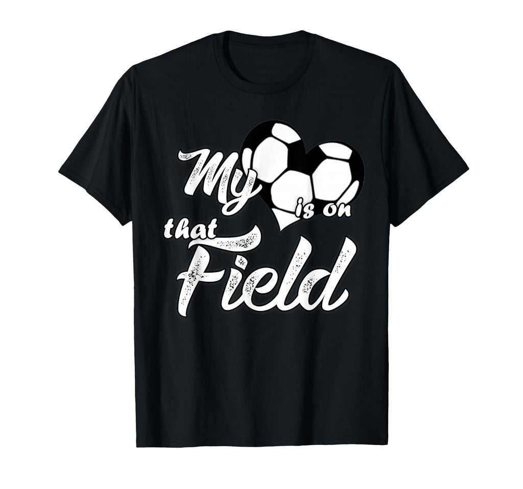 My Heart Is That Soccer Field Mommy T-Shirt - Minimalist Print Men Women - T-Shirt, Sweatshirt, Hoodie