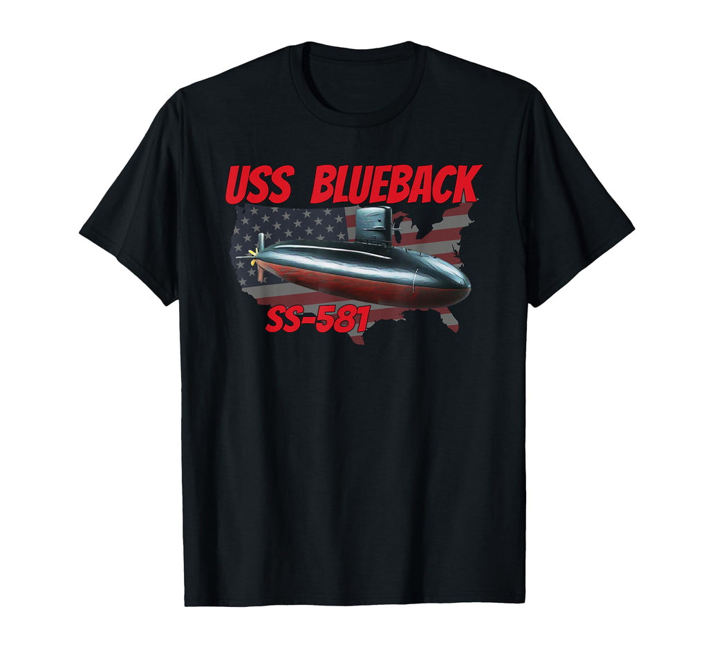 Uss Blueback Ss 581 Submarine Veterans Day T-Shirt - Trendy Graphic Unisex - T-Shirt, Sweatshirt, Hoodie