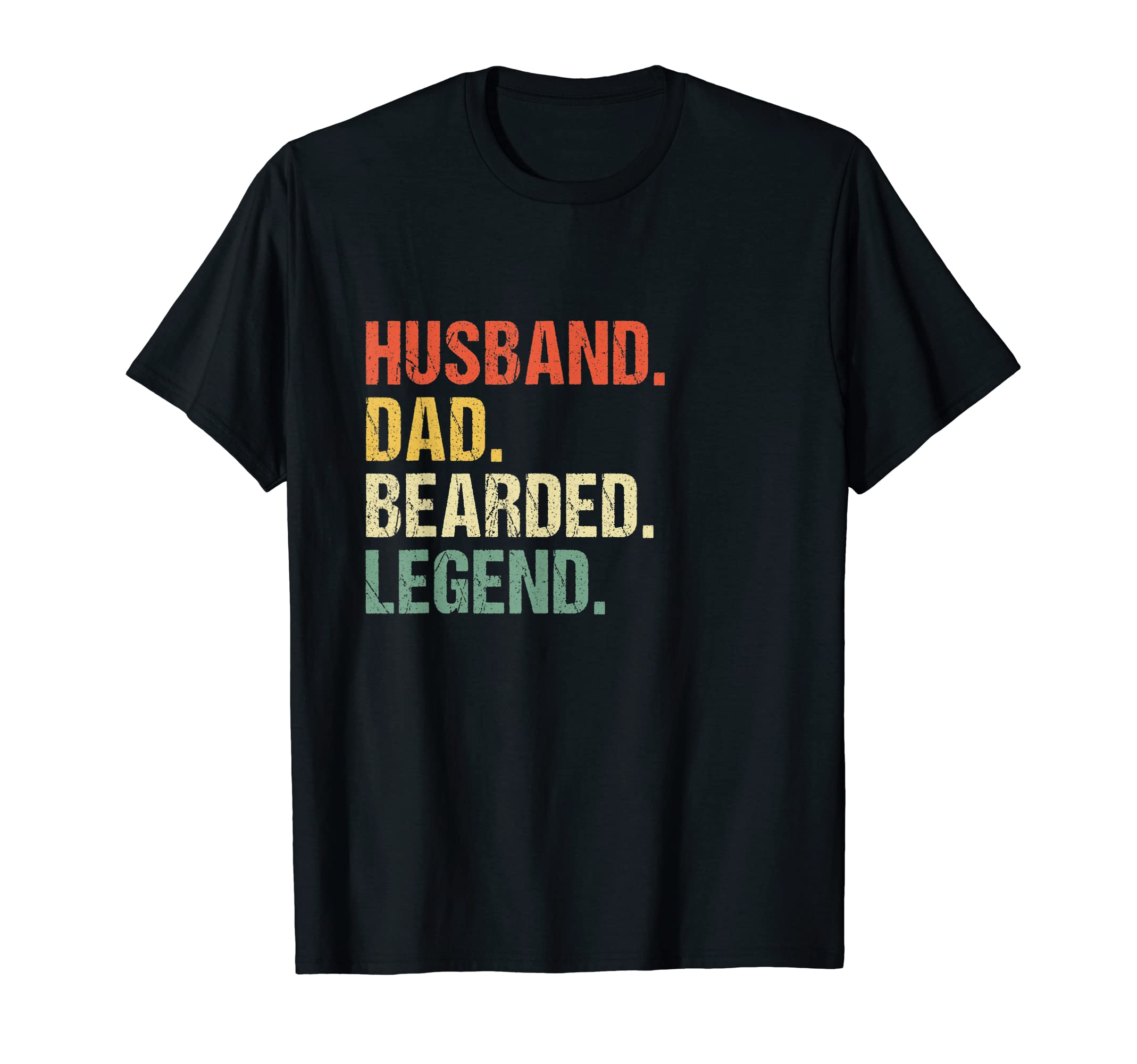 Mens Husband Dad Bearded Legend T-Shirt - Fun Novelty Design for Adults - T-Shirt, Sweatshirt, Hoodie