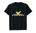 Chicken Crosses Road Crosswalk Silhouette T-Shirt - Unique Graphic Unisex - T-Shirt, Sweatshirt, Hoodie