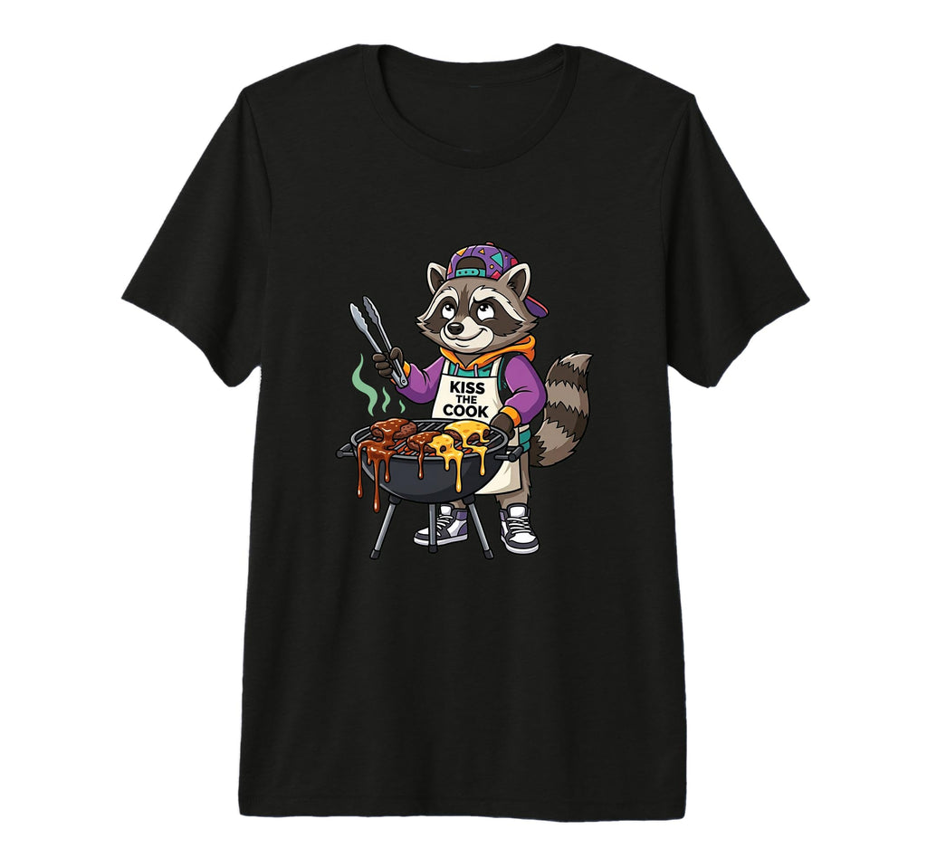 Funny Bbq Raccoon Cook Grilling Trash T-Shirt - Streetwear Style Unisex - T-Shirt, Sweatshirt, Hoodie