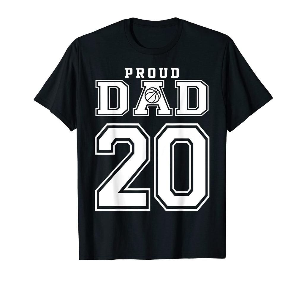Number 20 Custom Proud Basketball Dad T-Shirt - Custom Art Print Men Women - T-Shirt, Sweatshirt, Hoodie