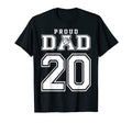Number 20 Custom Proud Basketball Dad T-Shirt - Custom Art Print Men Women - T-Shirt, Sweatshirt, Hoodie