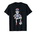 Croatia Soccer Skeleton Fan Team Gift T-Shirt - Minimalist Print for Adults - T-Shirt, Sweatshirt, Hoodie