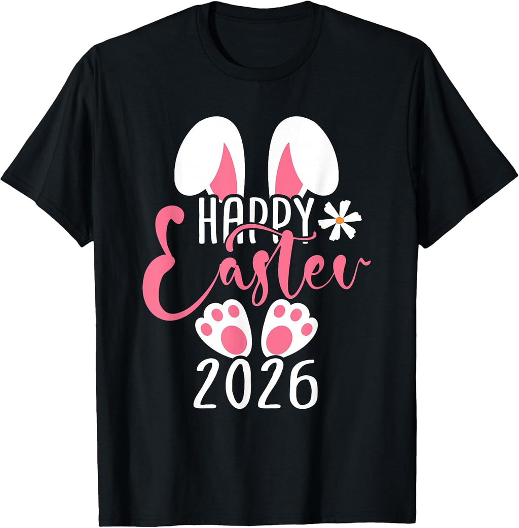 Happy Easter 2026 Bunny Egg Women Girls Kids Toddler - Adult & Kids T-Shirts, Sweatshirts & Hoodies apparel design preview 1