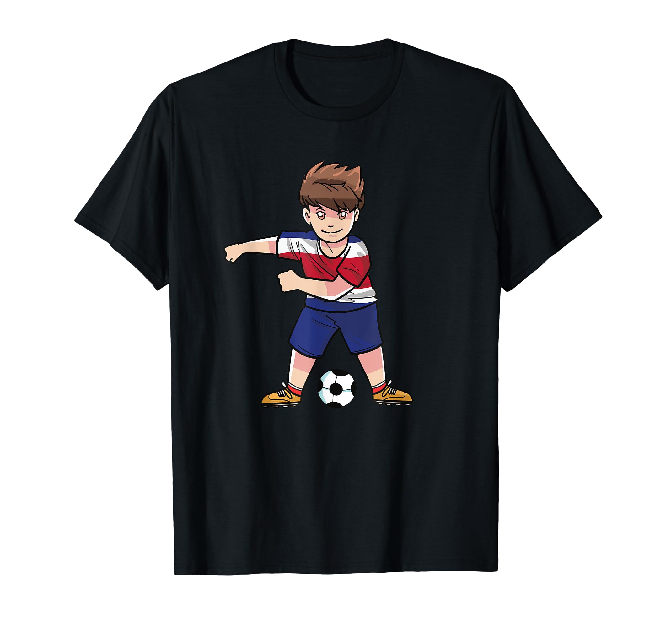 Flossing Soccer Costa Rica Jersey T-Shirt - Custom Art Print Unisex - T-Shirt, Sweatshirt, Hoodie