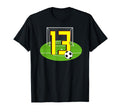 Number 13 13Th Birthday Soccer 13 T-Shirt - Aesthetic Graphic for Adults - T-Shirt, Sweatshirt, Hoodie