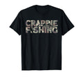 Crappie Fisherman Camouflage Crappie T-Shirt - Minimalist Print Men Women - T-Shirt, Sweatshirt, Hoodie