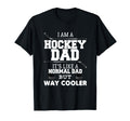 Funny Hockey Dad Fathers Day Papa T-Shirt - Custom Art Print Men Women - T-Shirt, Sweatshirt, Hoodie