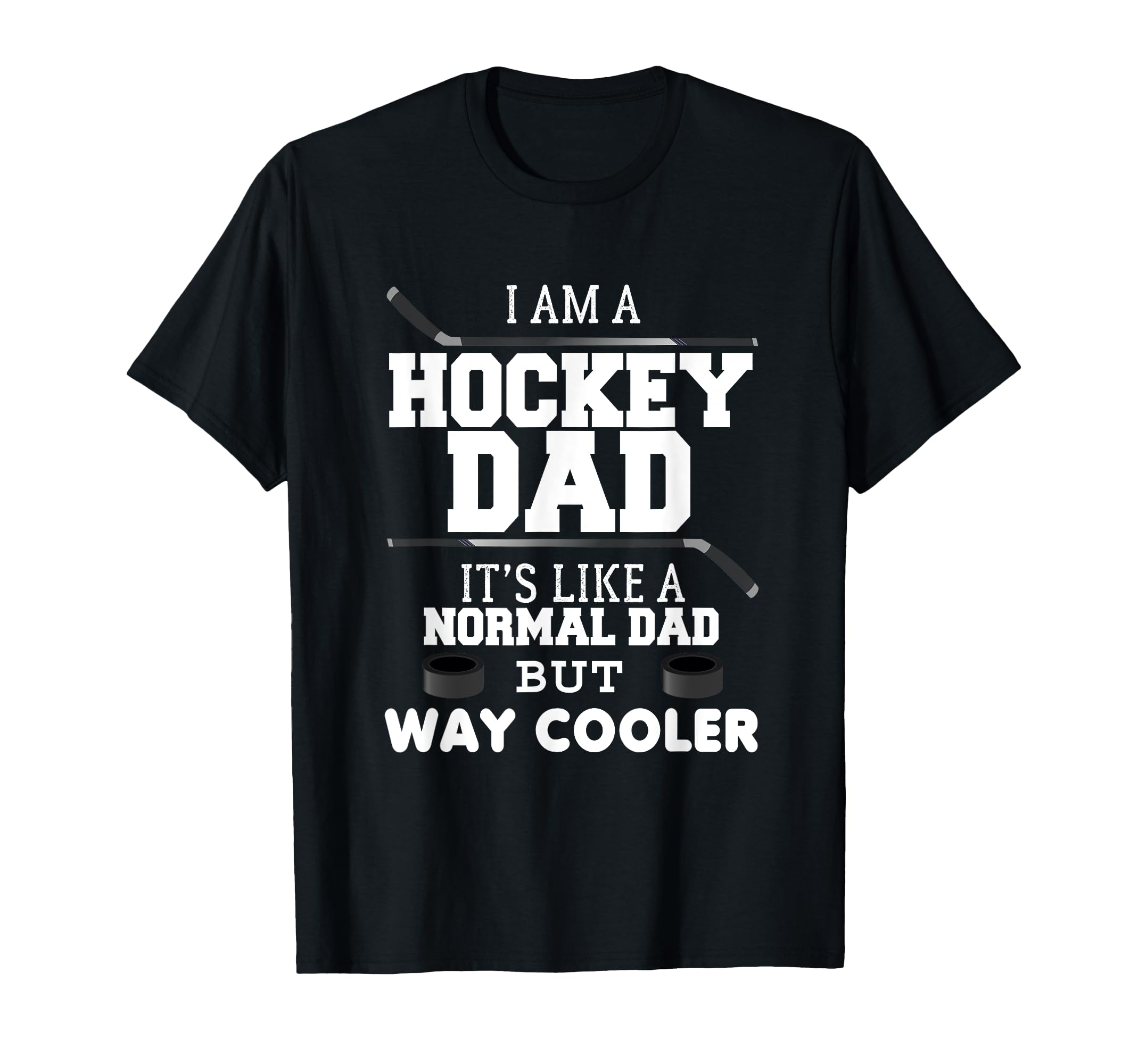 Funny Hockey Dad Fathers Day Papa T-Shirt - Custom Art Print Men Women - T-Shirt, Sweatshirt, Hoodie