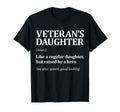 Veterans Daughter Raised Hero Daughter T-Shirt - Trendy Graphic for Adults - T-Shirt, Sweatshirt, Hoodie