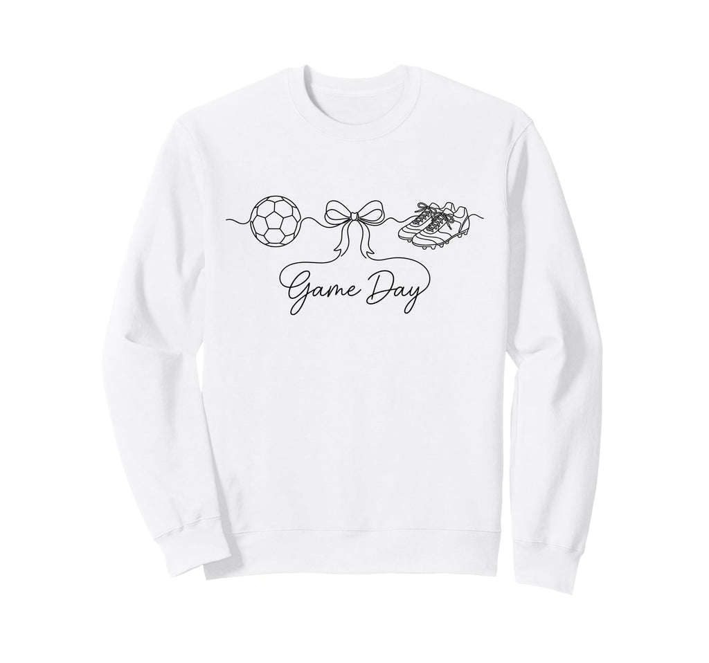 Game Day Soccer Mom Ball Bow Sweatshirt - Streetwear Style Men Women - T-Shirt, Sweatshirt, Hoodie