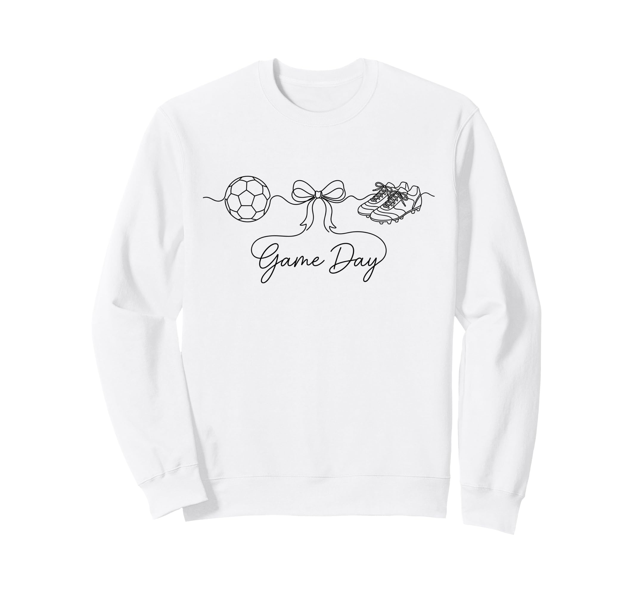Game Day Soccer Mom Ball Bow Sweatshirt - Streetwear Style Men Women - T-Shirt, Sweatshirt, Hoodie