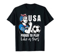 American Proud To Play Like American T-Shirt - Unique Graphic for Adults - T-Shirt, Sweatshirt, Hoodie