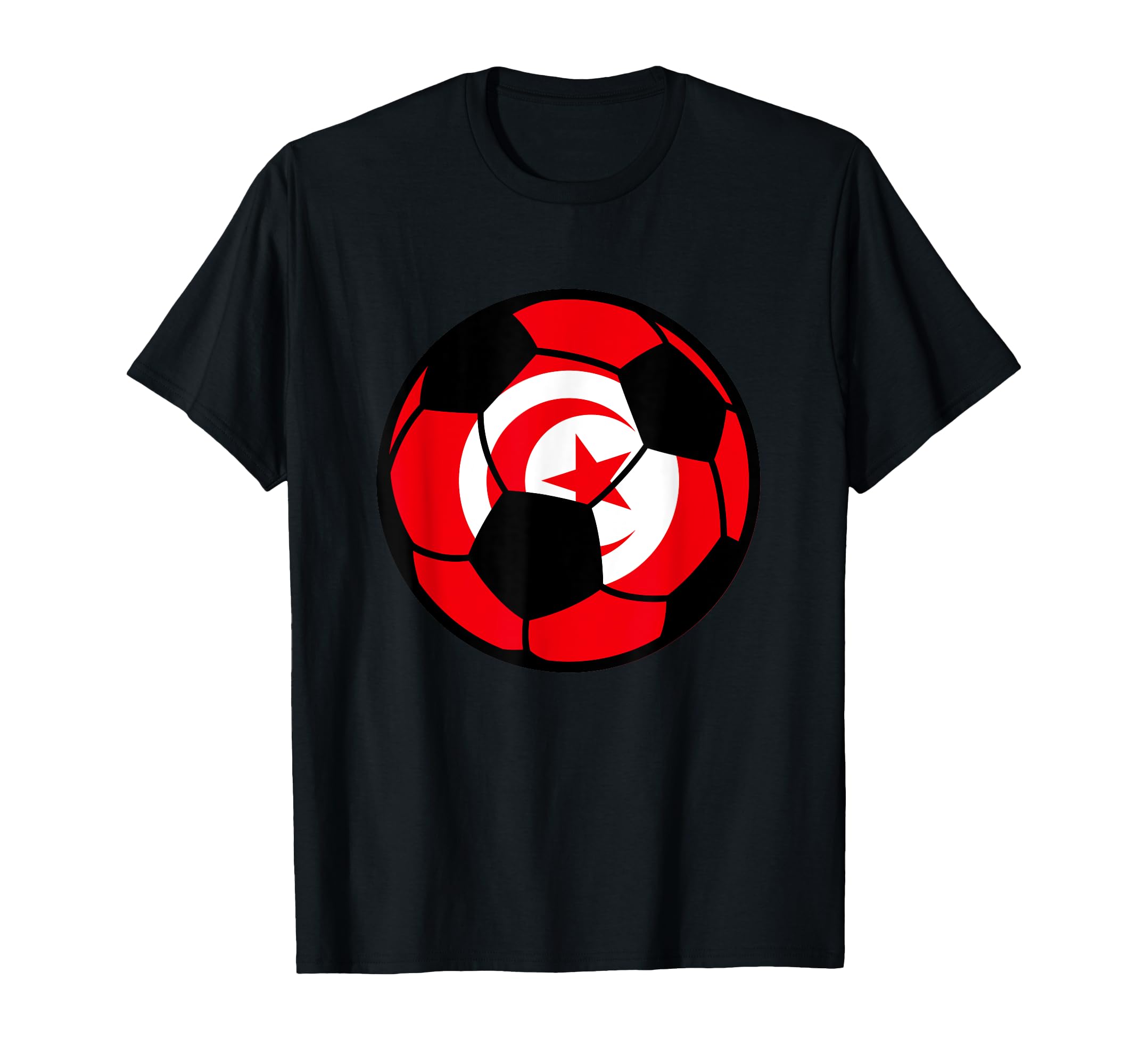 Tunisia Flag Soccer Fans Football Lovers T-Shirt - Graphic Print Men Women - T-Shirt, Sweatshirt, Hoodie