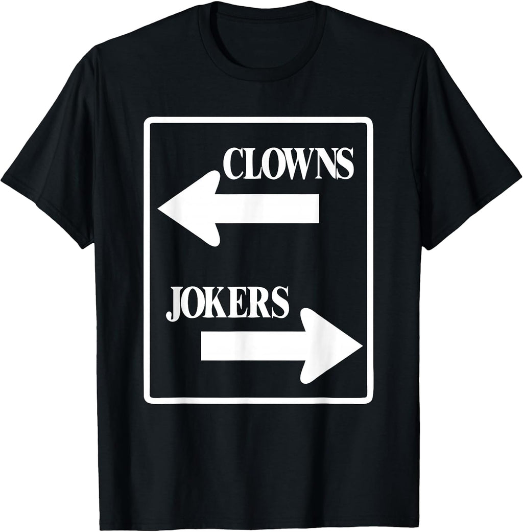 Cute Clowns Left Jokers Right Comedy Graphic - Adult & Kids T-Shirts, Sweatshirts & Hoodies apparel design preview 1