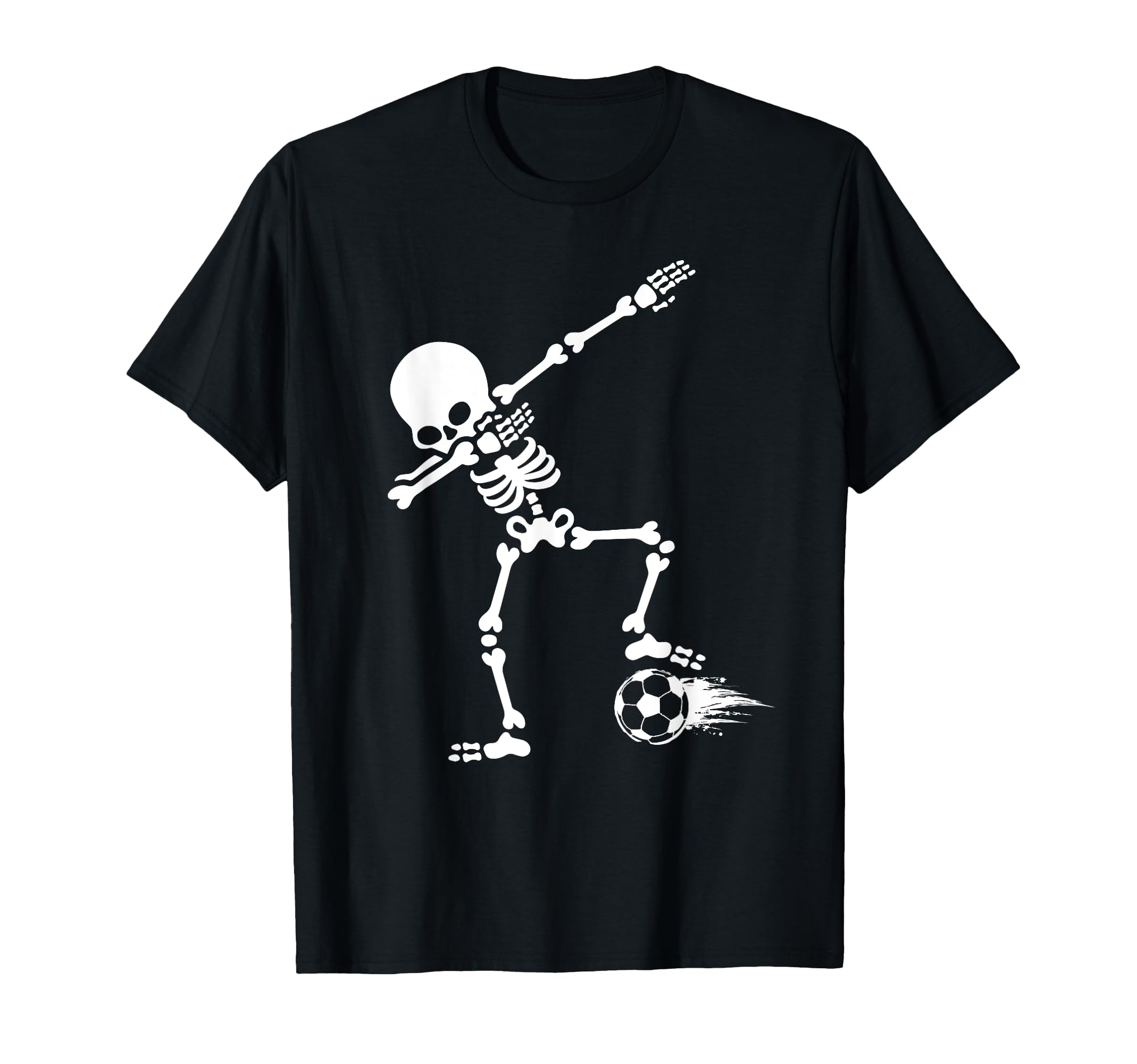 Dabbing Skeleton Soccer Player T-Shirt - Aesthetic Graphic for Adults - T-Shirt, Sweatshirt, Hoodie