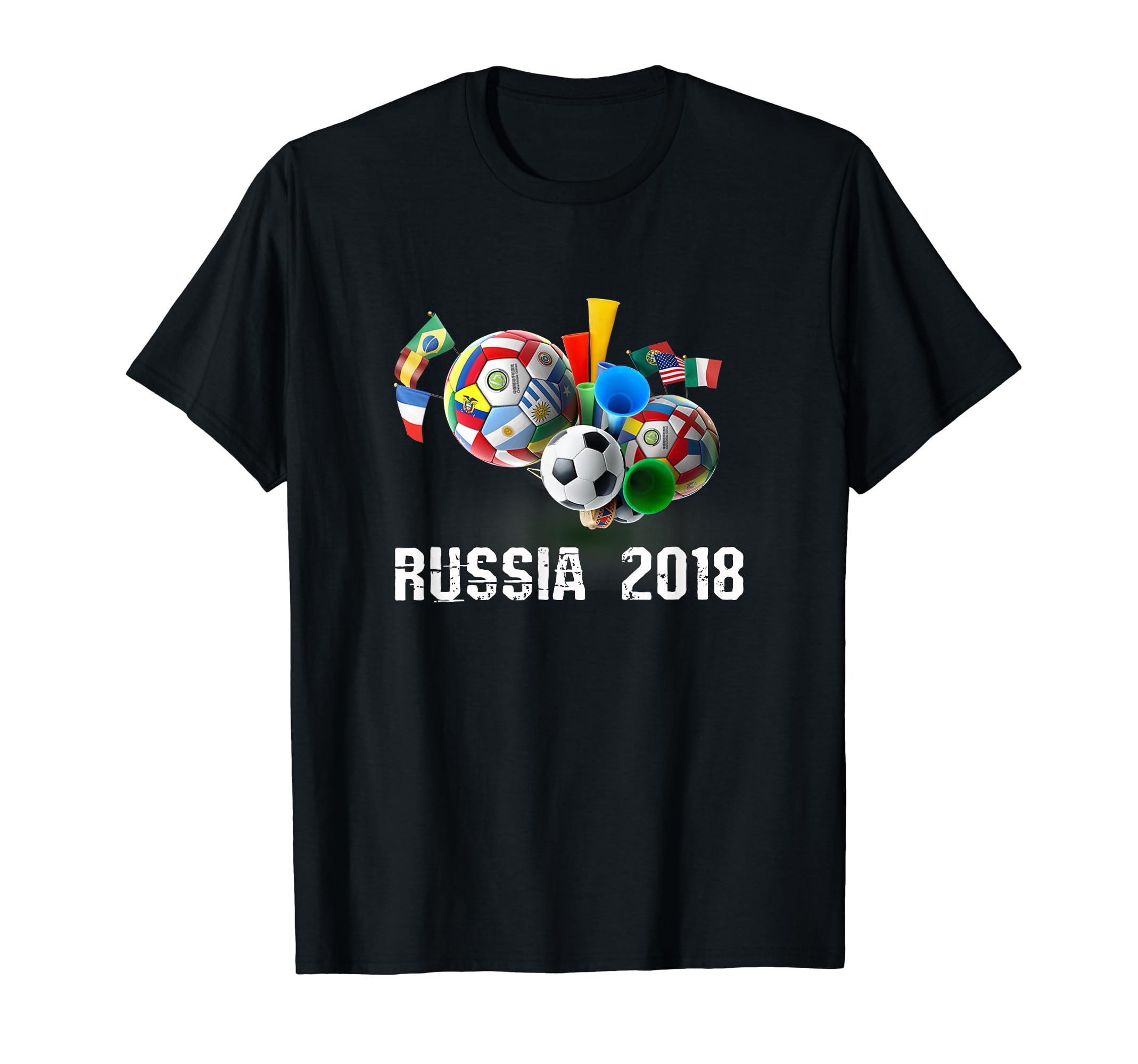 Russia Football 2018 World Soccer T-Shirt - Fun Novelty Design for Adults - T-Shirt, Sweatshirt, Hoodie