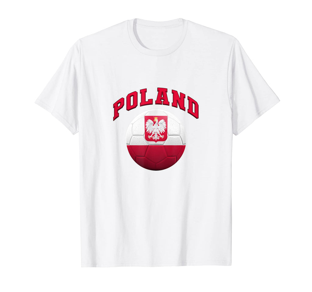 Flag And Colors Poland Football And T-Shirt - Minimalist Print Men Women - T-Shirt, Sweatshirt, Hoodie