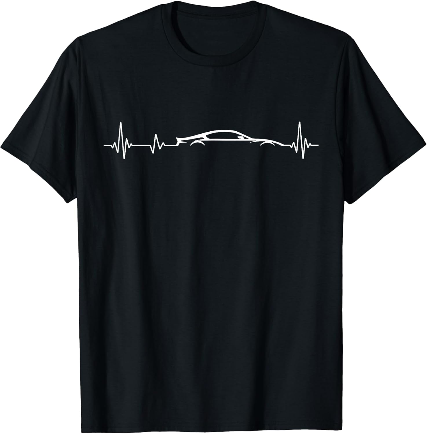 Car Guy Heartbeat Enthusiast Exotic Racing Lover - Adult & Kids T-Shirts, Sweatshirts & Hoodies apparel design preview 1