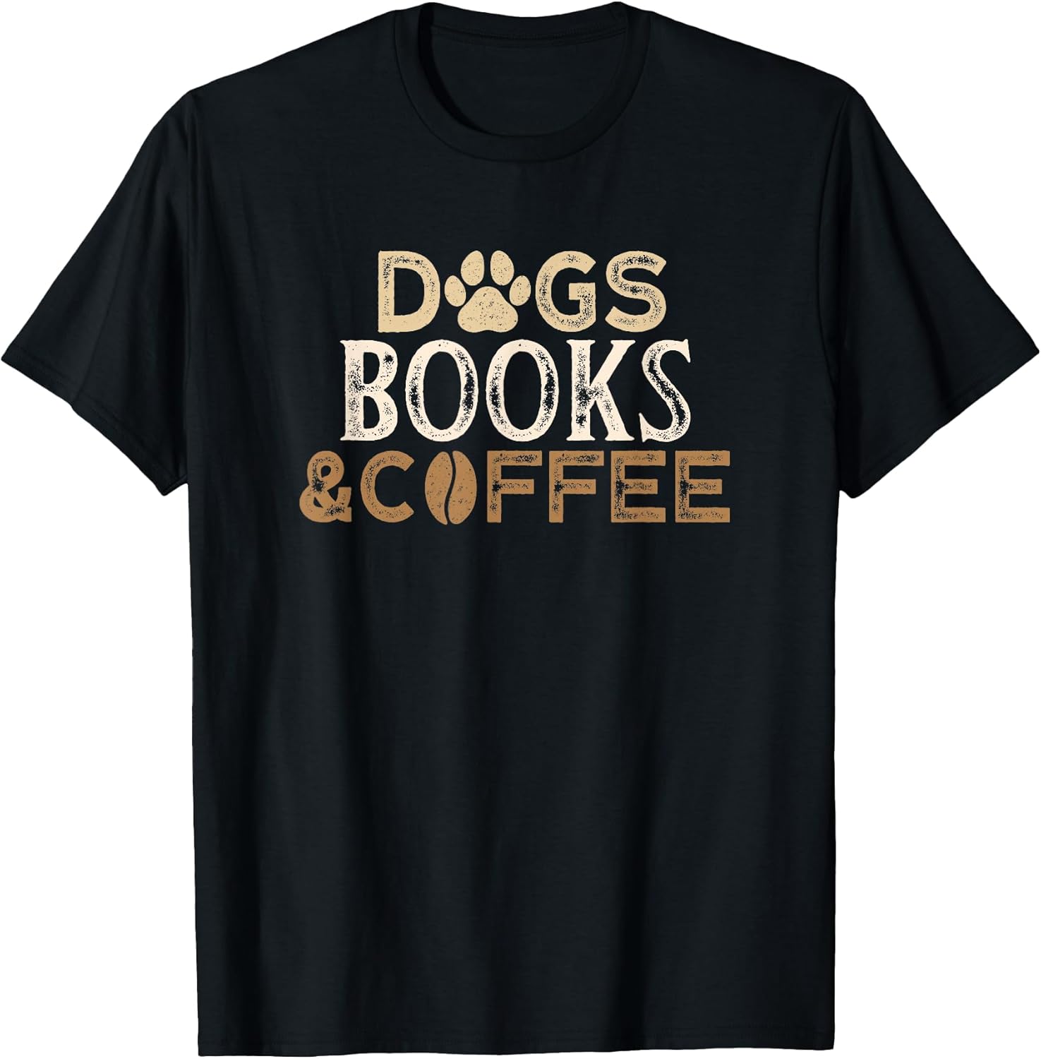 Dogs Books Coffee Funny Ideas - Adult & Kids T-Shirts, Sweatshirts & Hoodies apparel design preview 1