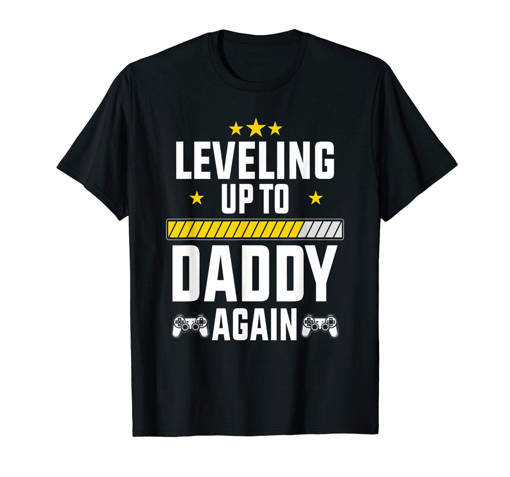 Mens Leveling Up To Daddy Again T-Shirt - Custom Art Print Men Women - T-Shirt, Sweatshirt, Hoodie