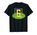 Number 6 6Th Birthday Soccer 6 Years Old T-Shirt - Streetwear Style Unisex - T-Shirt, Sweatshirt, Hoodie