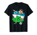 Dabbing Soccer Uzbekistan Fans Jersey T-Shirt - Novelty Apparel for Adults - T-Shirt, Sweatshirt, Hoodie