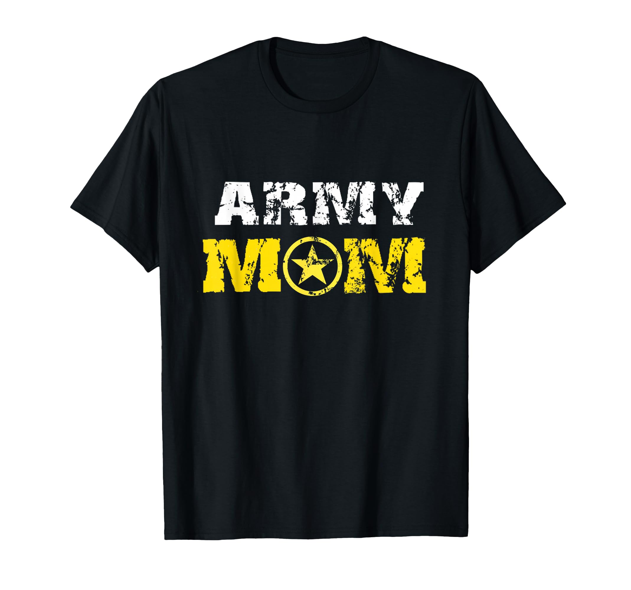 Army Mom Distressed Font Army Logo Mom Us T-Shirt - Unique Graphic Unisex - T-Shirt, Sweatshirt, Hoodie