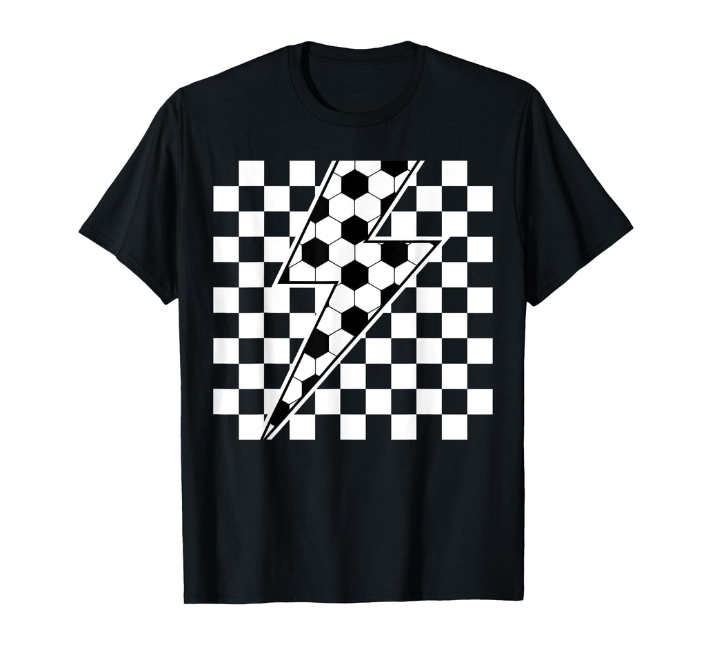 Lightning Bolt Checkered Aesthetic T-Shirt - Streetwear Style Unisex - T-Shirt, Sweatshirt, Hoodie