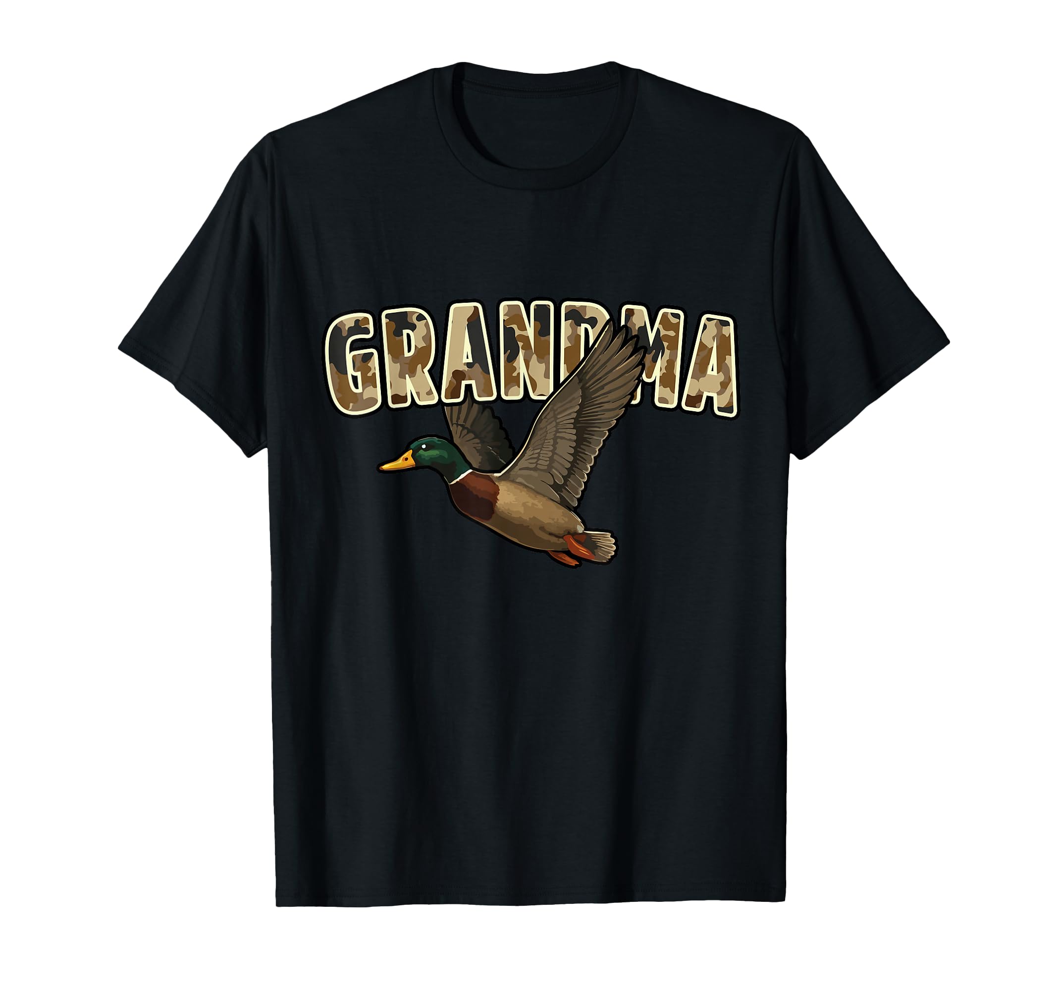Camouflage Mallard Duck Camo Hunting T-Shirt - Minimalist Print for Adults - T-Shirt, Sweatshirt, Hoodie