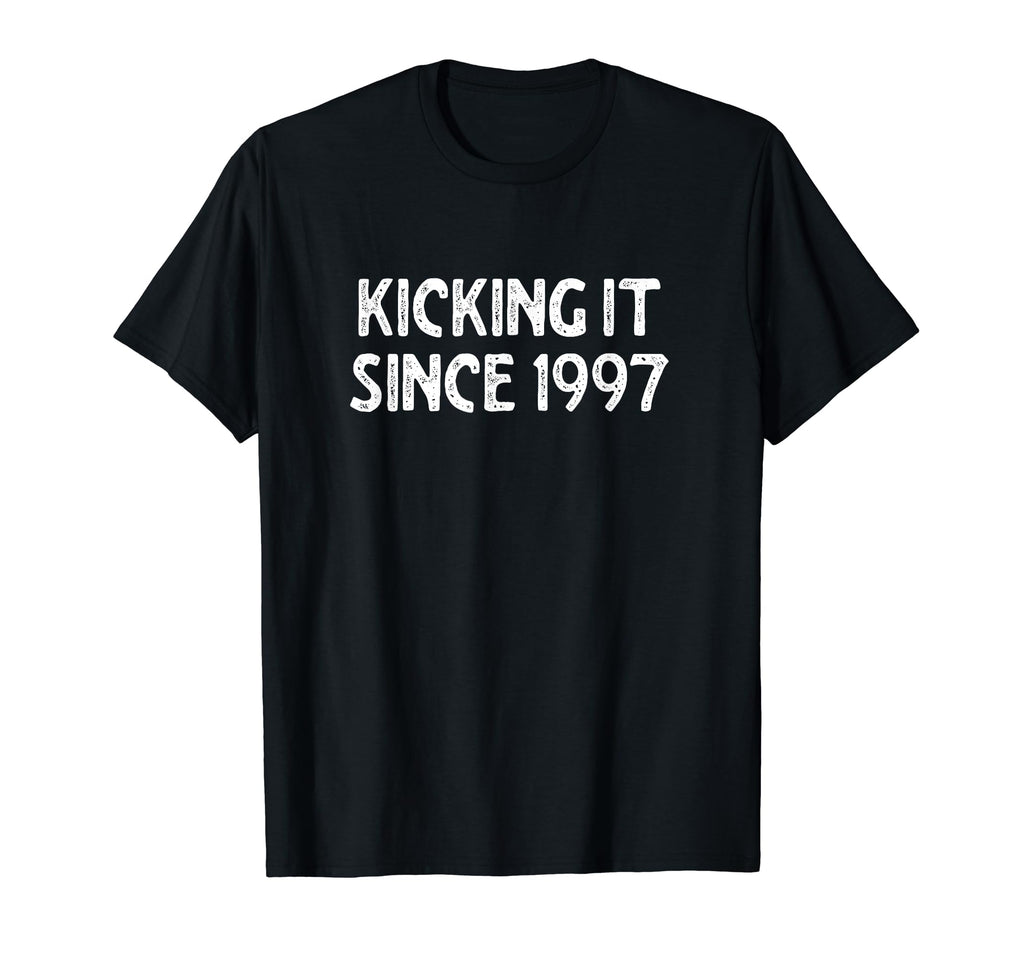 Kicking It Since 1997 Funny Soccer T-Shirt - Streetwear Style Men Women - T-Shirt, Sweatshirt, Hoodie