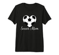 Soccer Mom Heart Soccer Ball Funny Soccer T-Shirt - Graphic Print Unisex - T-Shirt, Sweatshirt, Hoodie