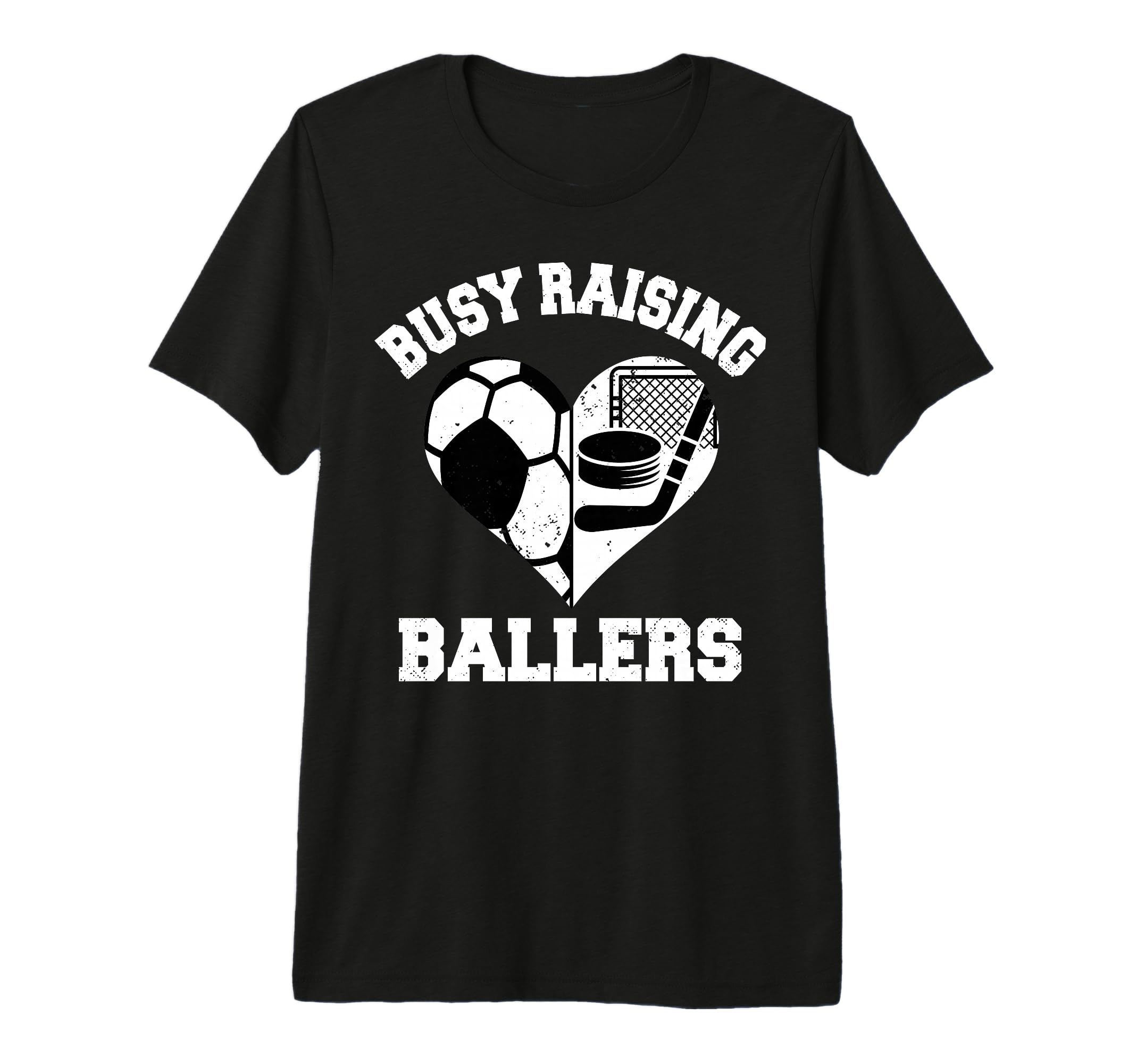 Busy Raising Ballers Soccer Hockey T-Shirt - Aesthetic Graphic Unisex - T-Shirt, Sweatshirt, Hoodie