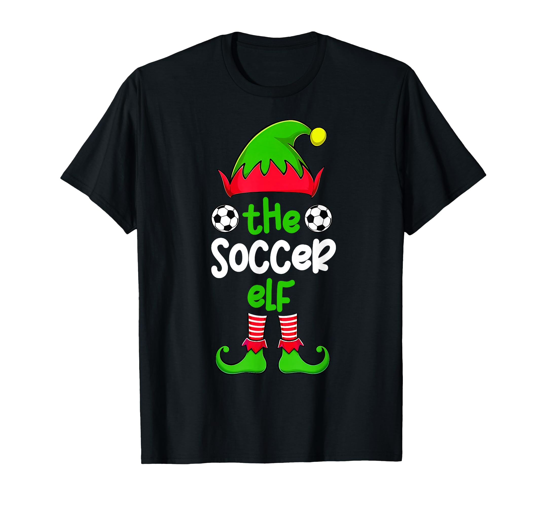 Im Soccer Elf Family Matching Pajama T-Shirt - Graphic Print Unisex - T-Shirt, Sweatshirt, Hoodie