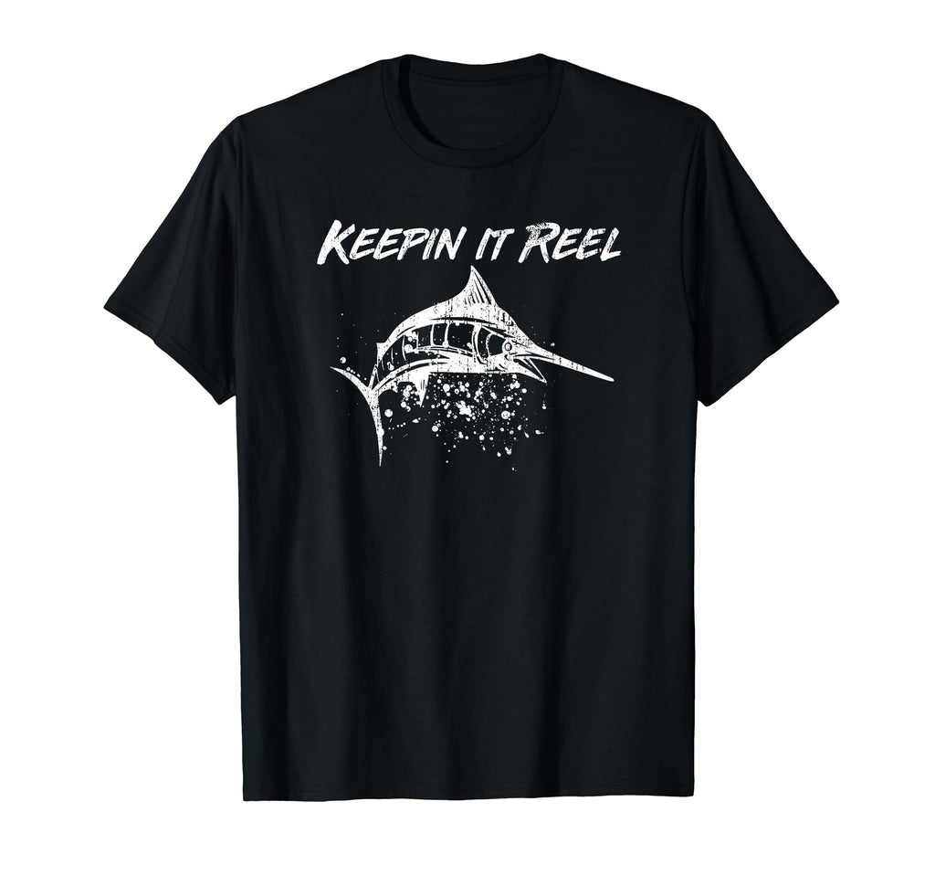 Keepin It Reel Funny Fishing Lover T-Shirt - Minimalist Print Men Women - T-Shirt, Sweatshirt, Hoodie