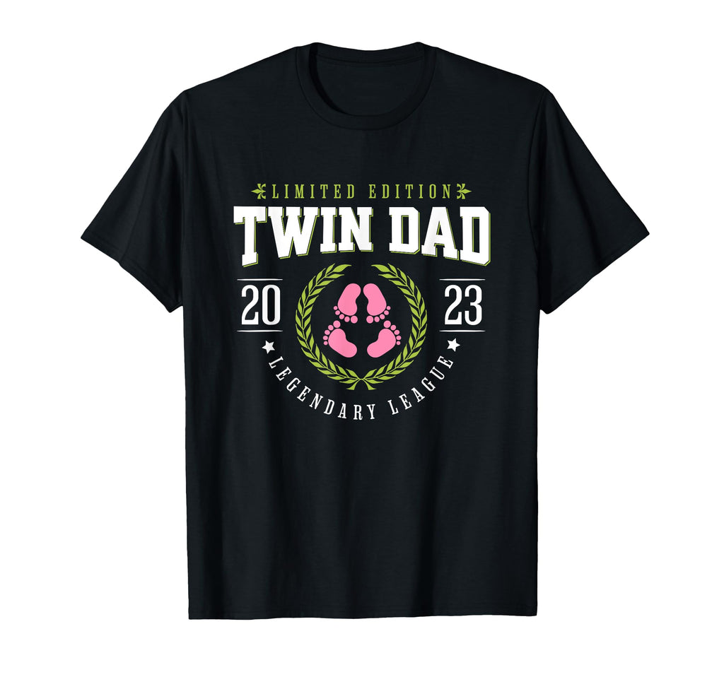 Twin Dad Est 2023 Twin Dad To Be Gifts New T-Shirt - Trendy Graphic Unisex - T-Shirt, Sweatshirt, Hoodie