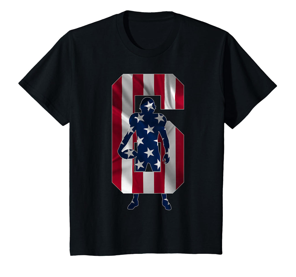 Number 6 Years Football 6Th Birthday T-Shirt - Aesthetic Graphic Men Women - T-Shirt, Sweatshirt, Hoodie