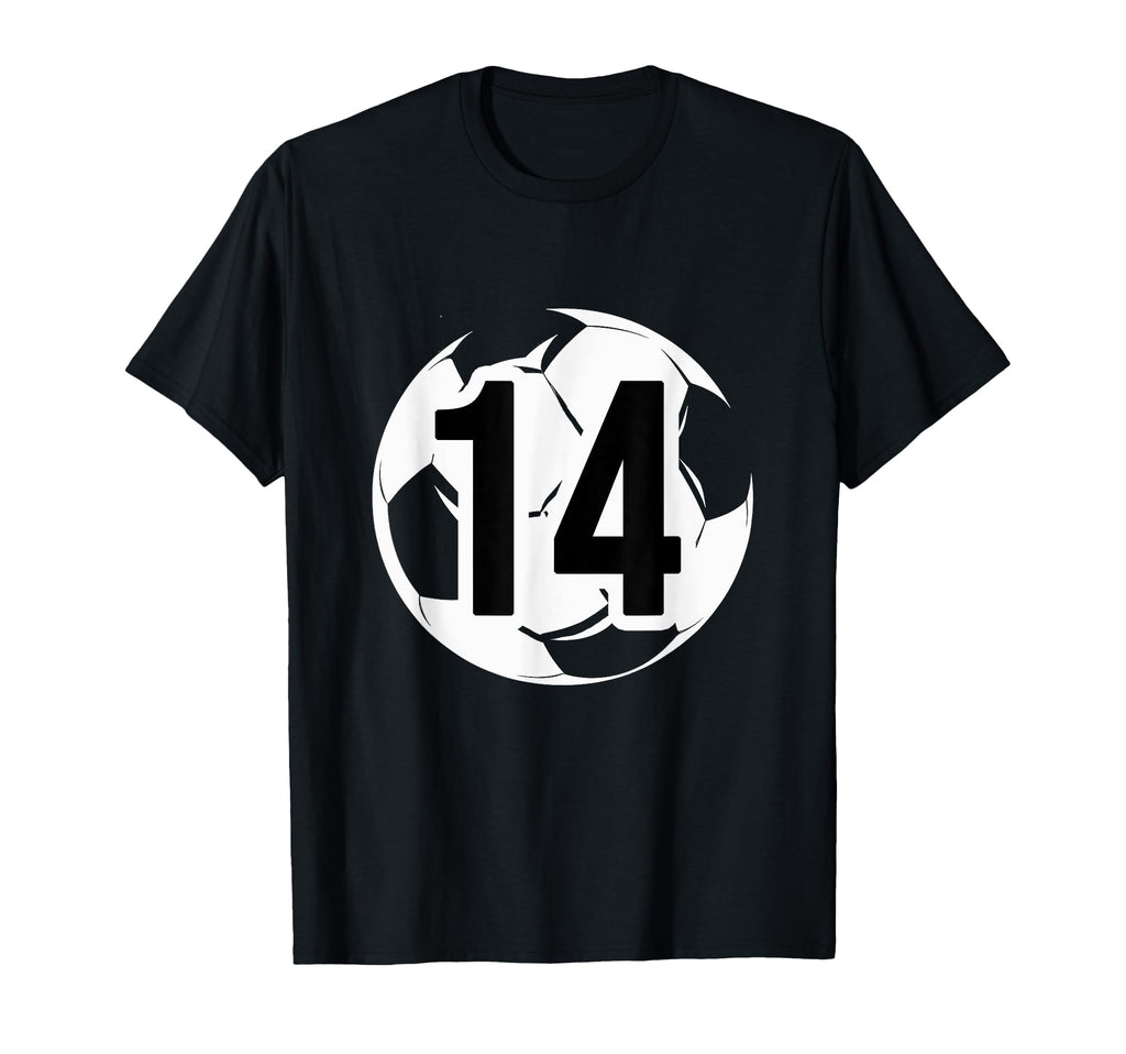 14 Soccer Birthday Gift Soccer Fan Sports T-Shirt - Trendy Graphic Unisex - T-Shirt, Sweatshirt, Hoodie