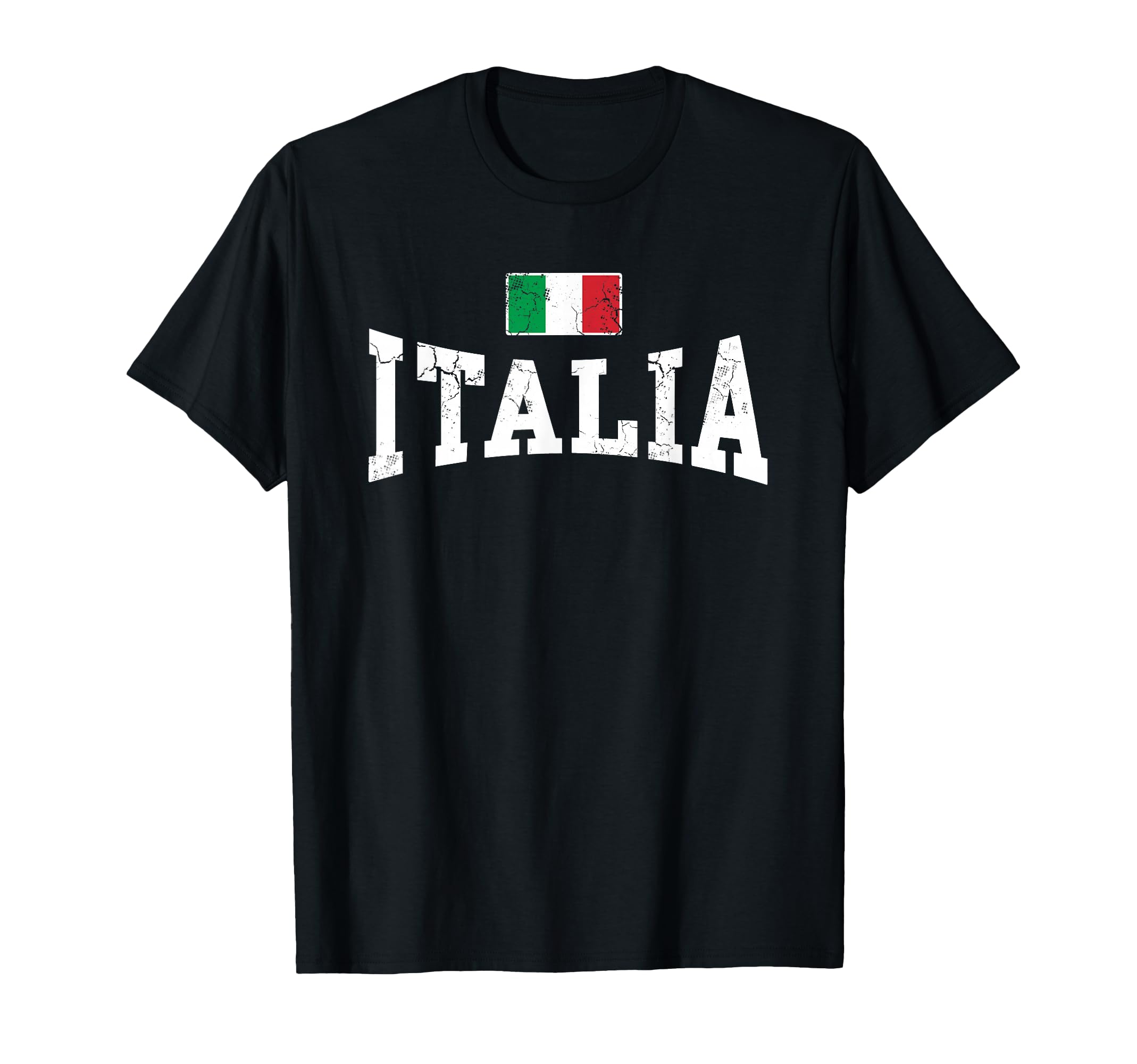 Distressed Italia Flag Italy T-Shirt - Casual Everyday Wear for Adults - T-Shirt, Sweatshirt, Hoodie