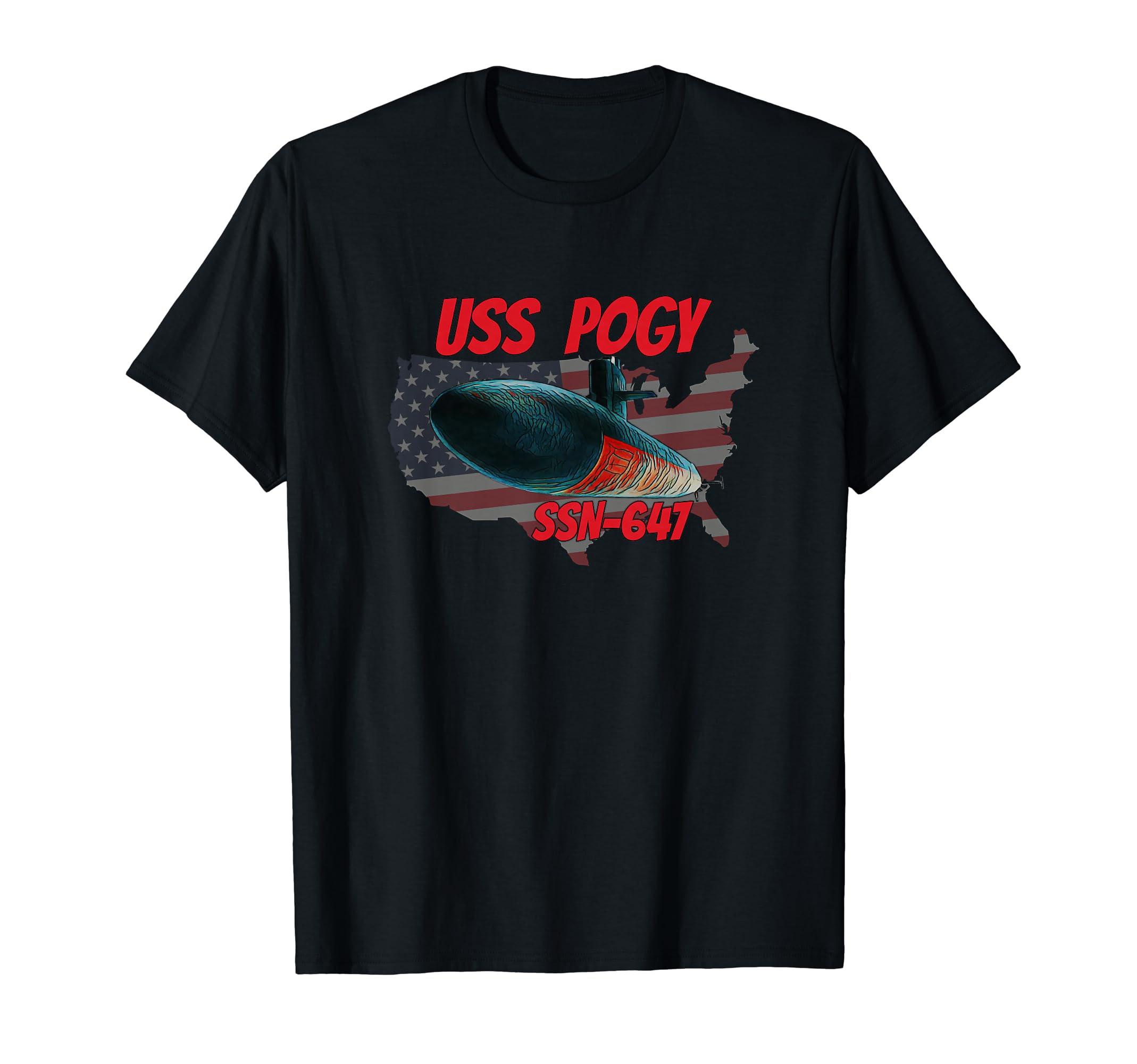 Uss Pogy Ssn 647 Submarine Veterans T-Shirt - Novelty Apparel Men Women - T-Shirt, Sweatshirt, Hoodie