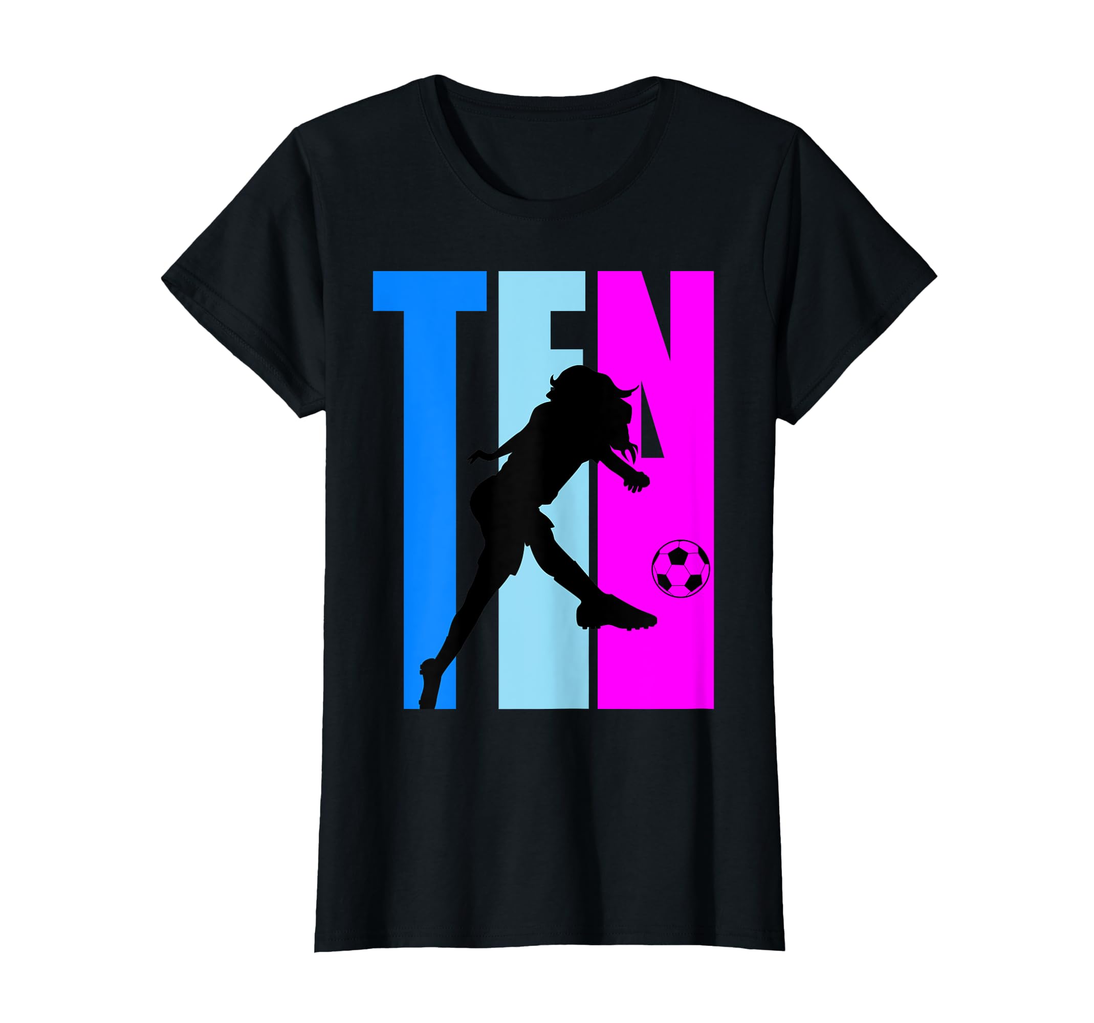 10Th Soccer Birthday Goals Score Plays T-Shirt - Aesthetic Graphic Unisex - T-Shirt, Sweatshirt, Hoodie