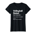 Funny Volleyball Sister Definition Noun T-Shirt - Graphic Print Men Women - T-Shirt, Sweatshirt, Hoodie