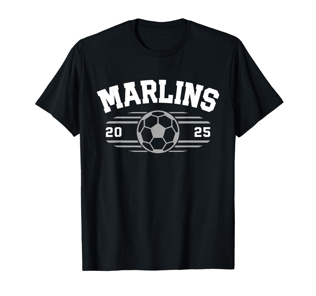 Marlins Mercy Soccer Ball 2025 Hs T-Shirt - Graphic Print Unisex - T-Shirt, Sweatshirt, Hoodie