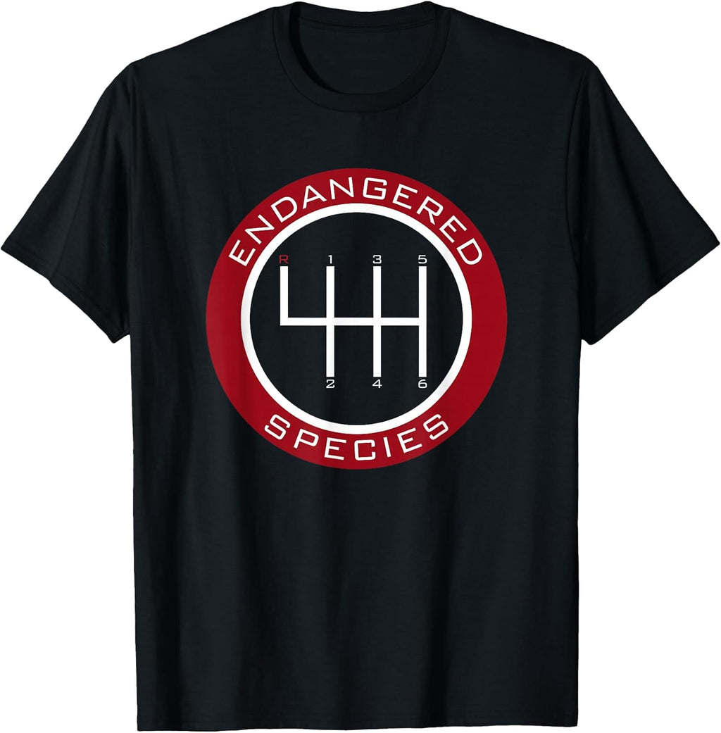 Car Guy, Mechanic, Endangered Species, Manual Shifter - Adult & Kids T-Shirts, Sweatshirts & Hoodies apparel design preview 1