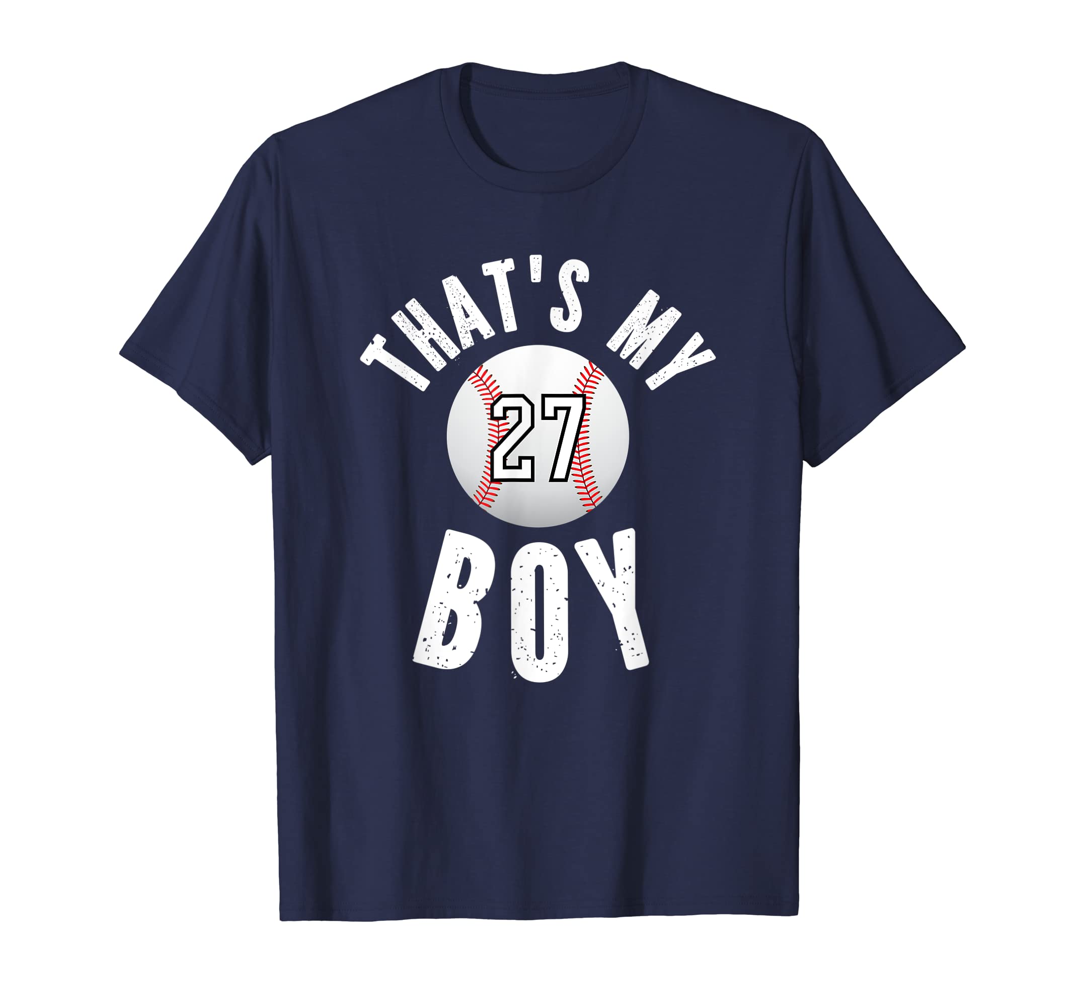 Thats My Baseball Jersey Number 27 Mom T-Shirt - Unique Graphic for Adults - T-Shirt, Sweatshirt, Hoodie