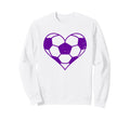 Soccer Heart Funny Soccer Player Mom Sweatshirt - Fun Novelty Design Unisex - T-Shirt, Sweatshirt, Hoodie