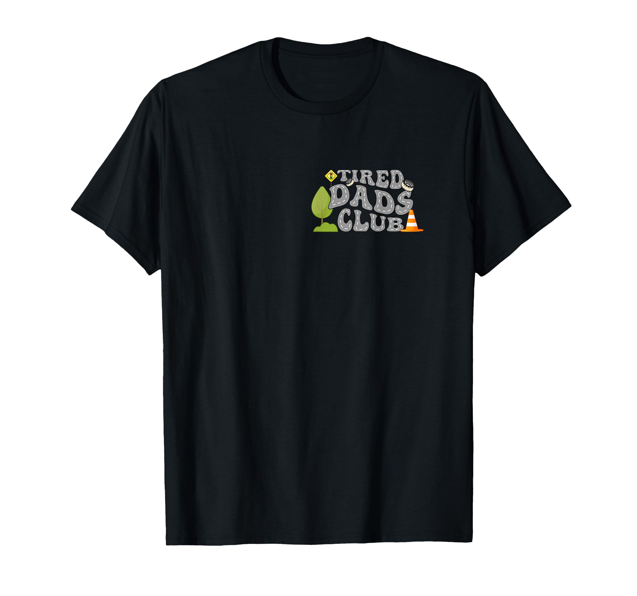 Tired Dads Club Funny Car Track T-Shirt - Casual Everyday Wear for Adults - T-Shirt, Sweatshirt, Hoodie
