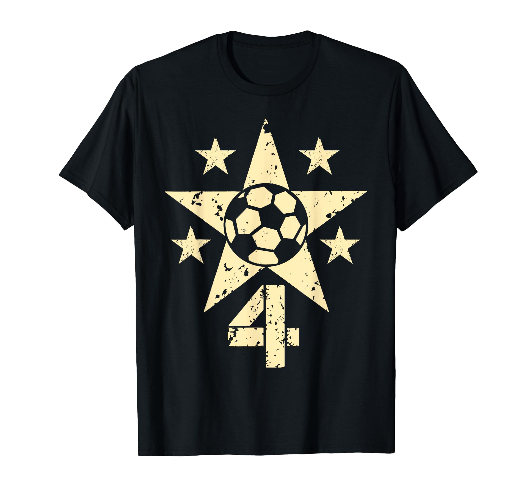 4Yr Soccer Birthday 4 Year Old 4Th T-Shirt - Novelty Apparel Men Women - T-Shirt, Sweatshirt, Hoodie