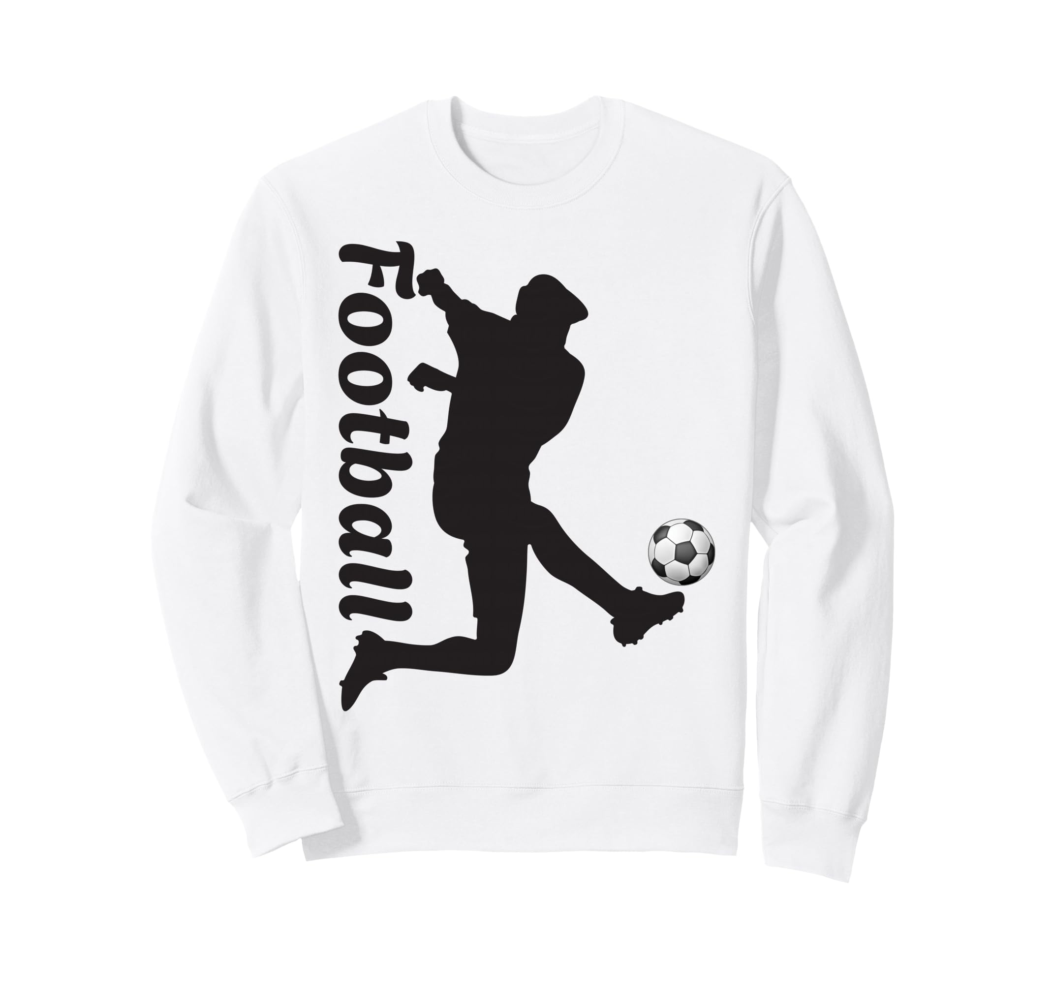 Football Soccer Player Kick Action Sweatshirt - Custom Art Print Unisex - T-Shirt, Sweatshirt, Hoodie